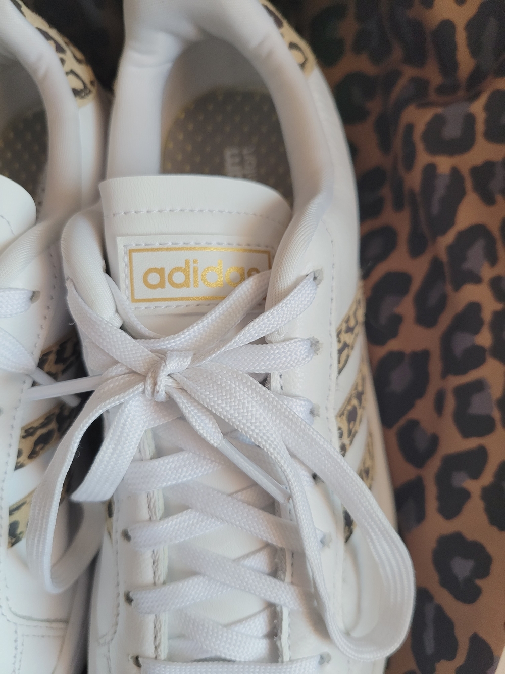 adidas Cloudfoam comfort  Leopard Stripe Sneakers 8.5M - Picture 8 of 12